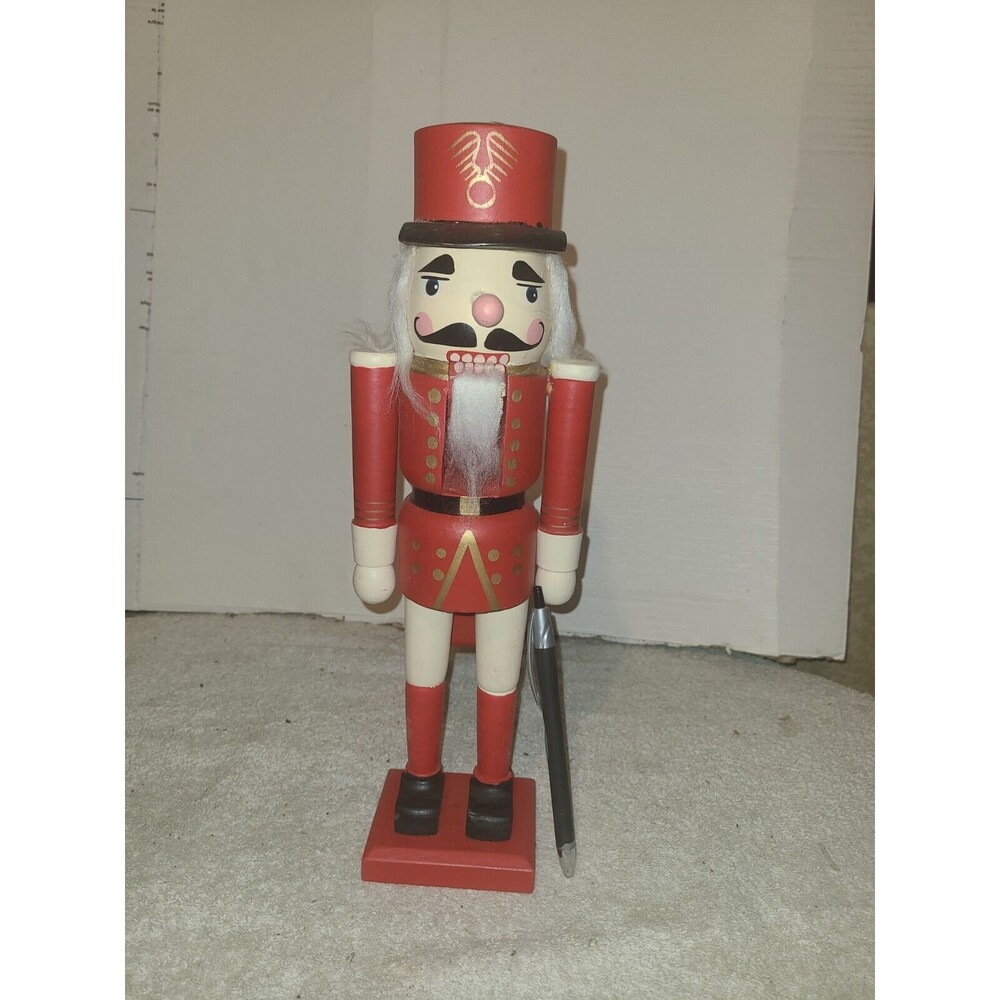 soldier nutcracker made in China 131/2 inches. Fair condition